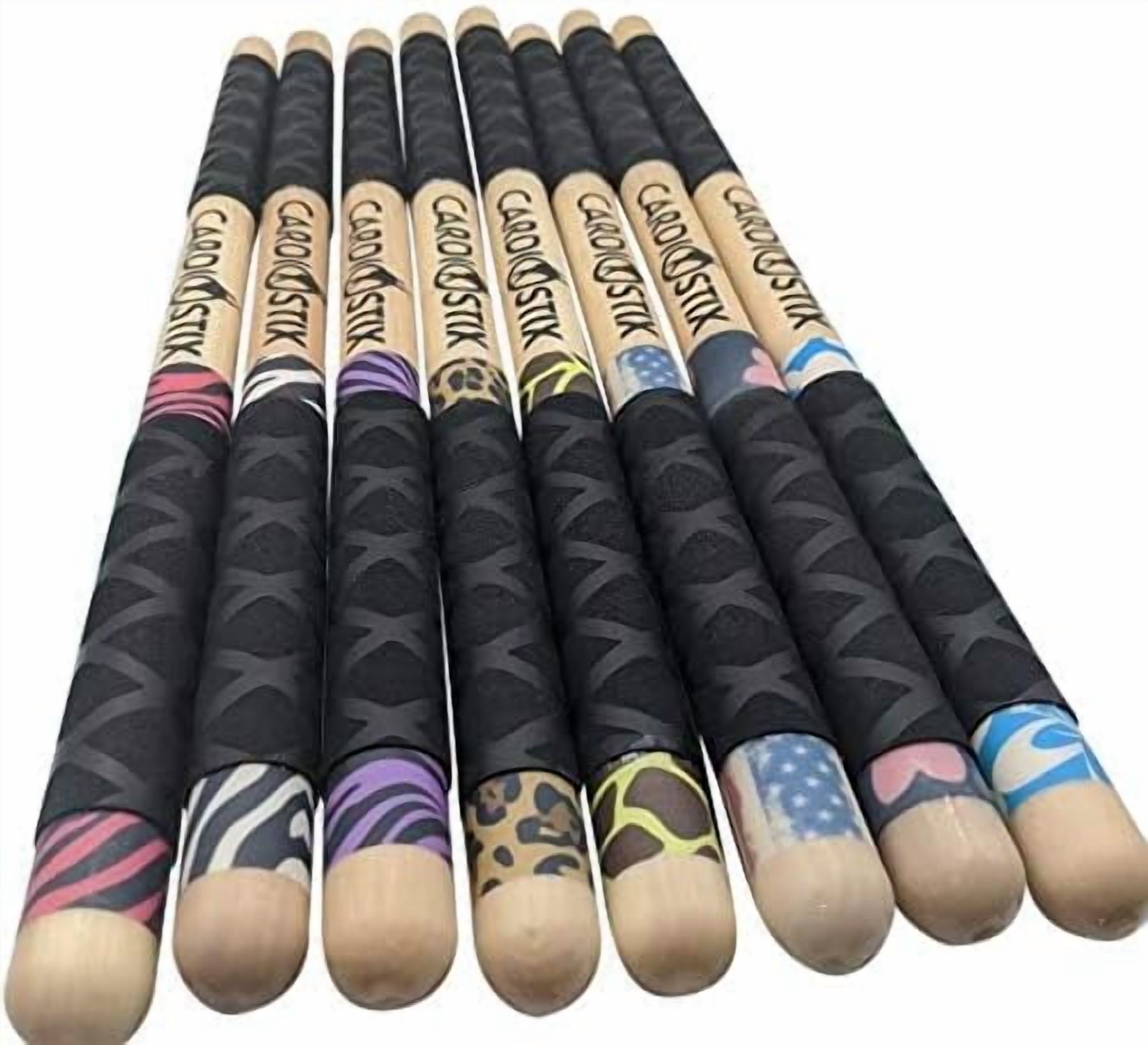 CardioStix Purple Zebra Set - 8.5oz Bundle Highest-Weighted Double Grip (1 PAIR)