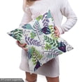 thumbnail image 5 of Leaves Fabric by the Yard, Colorful Tropical Forest Branches Elements Woodland Wild Herbs Awakening Colors, Decorative Upholstery Fabric for Sofas and Home Accents, Multicolor by Ambesonne, 5 of 5