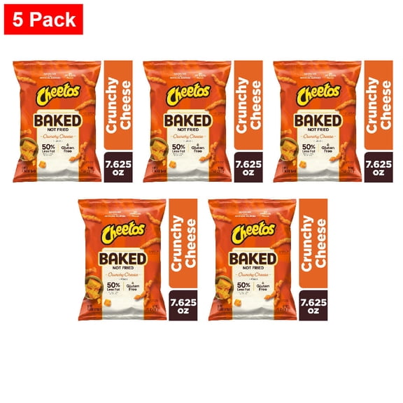 Cheetos Baked Crunchy Cheese Chips 7.63 oz - 5 Pack