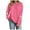 Hot Pink, variant on Gubotare Crewneck Sweatshirt for Women Casual Oversized Pullover Hoodies Long Sleeve Fleece Tops Sweater Women's Christmas Tops (Red,L)