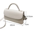 thumbnail image 2 of Crossbody Bags for Women - Flap Saddle Purse Style-White, 2 of 5