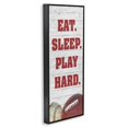 thumbnail image 3 of Stupell Indtries Eat Sleep Play Hard Sports List Baseball Football,10 x 24,Design by Andi Metz, 3 of 5