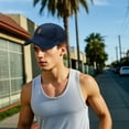 thumbnail image 5 of SLYNSHome Summer Mesh Baseball Cap for Men Women Adjustable Breathable Caps Blue Quick Dry Hats Casual Hat, 5 of 7