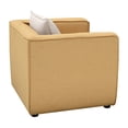 thumbnail image 3 of Furniture of America Contemporary Fabric Tureo Accent Chair, Yellow, 3 of 8