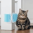 thumbnail image 6 of Cat Self Groomer Wall Corner Brush for Cats Self Rubbing Scatcher Silicone Massage Comb with Refillable Compartment and Build for Indoor Outdoor, 6 of 6