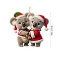 thumbnail image 7 of Wooowa Christmas Animals Series Pendants 2D Acrylic Decorative Pendants Car Rearview Mirror Ornaments Suitable For Christmas Decorations, 7 of 7