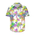 thumbnail image 4 of ZCFZJW Hawaiian Shirts for Men Fashion Summer Tropical Palm Tree Print Short Sleeve Button Down Graphic T-Shirts Beach Vacation Outfit Clothes 2025 Multicolor#03 M, 4 of 7