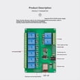 thumbnail image 2 of 8-CH Relay Module DC12-24/5V Power Supply WiFi Relay Module with Case for ESP8266 Secondary Development, 2 of 6