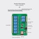 thumbnail image 3 of Módulo de Relé de 8 Canales con Fuente de Alimentación CC 12-24/5 V, Módulo de Relé WiFi con Carcasa para Desarrollo Secundario ESP8266., 3 of 5