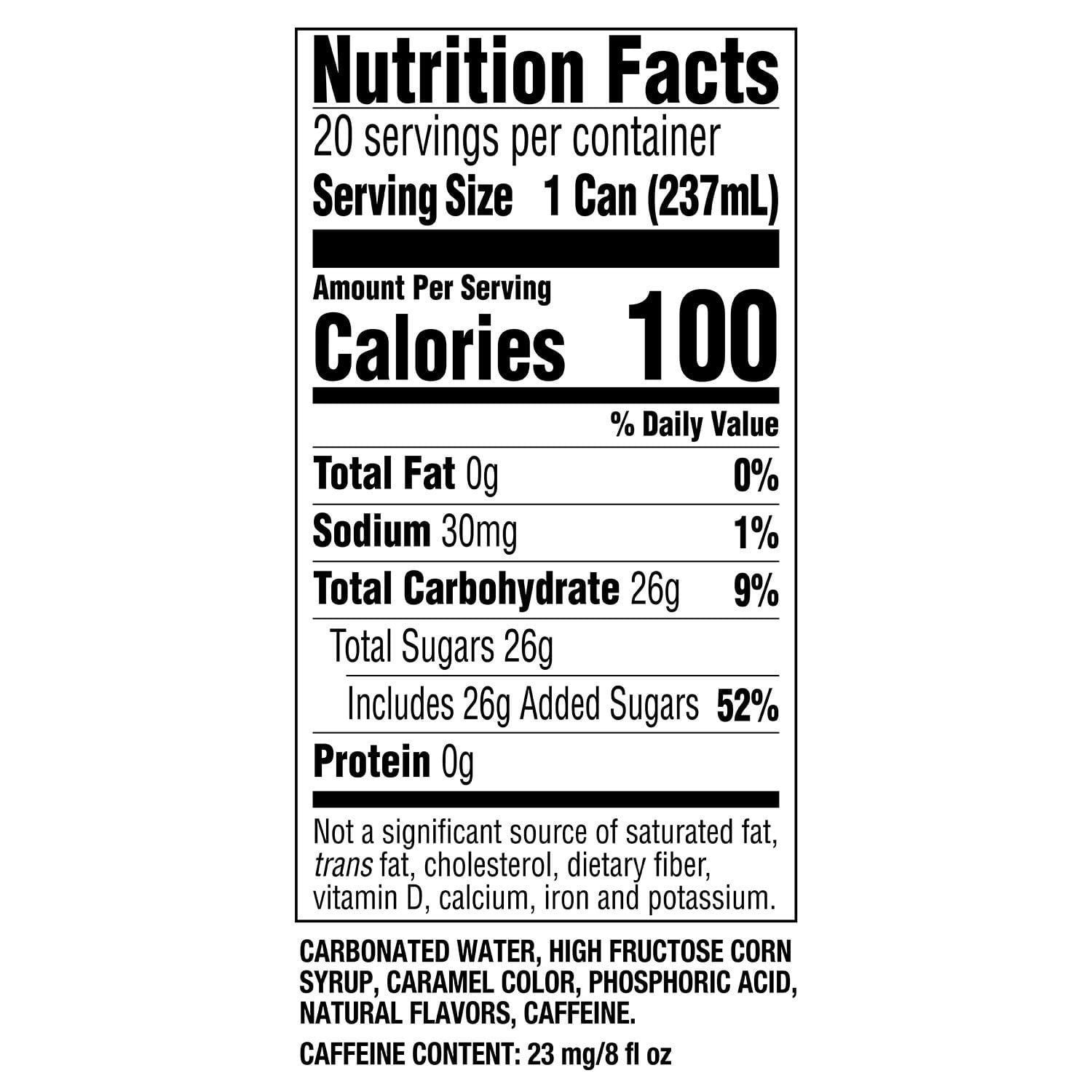Coca-Cola Mini Soda Pop Soft Drink, 8 fl oz, 20 Pack Cans, Allergens Not Contained