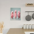 thumbnail image 6 of Rateoe Adorable Pink Fluffy Birds Pattern Decorative Picture – Unique Modern Wall Art, Ready-to-Hang Canvas Print for Home (Vertical), 6 of 6