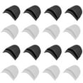 thumbnail image 1 of 20 pares de hombreras prácticas convenientes almohadillas de esponja de costura para la almohadilla de los hombros útiles para ropa de blazer (blanco y negro, 10x18x1.5cm), 1 of 6