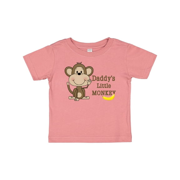 Inktastic Daddy's little Monkey Boys or Girls Baby T-Shirt