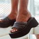 thumbnail image 4 of Amzcrzy Zapatos de mujer,Zapatos de mujer,Zapatillas de mujer, Sandalias cómodas de suela gruesa para mujer, chanclas de tacón grueso y tacón inclinado Sandalias Mujer Zapatillas De Casa, 4 of 6