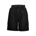 thumbnail image 6 of cllios Cargo Shorts for Men Summer Casual Work Shorts Fitness Workwear Cargo Shorts with Multi Pockets Cargo Shorts for Men Under $5 Black,M, 6 of 8