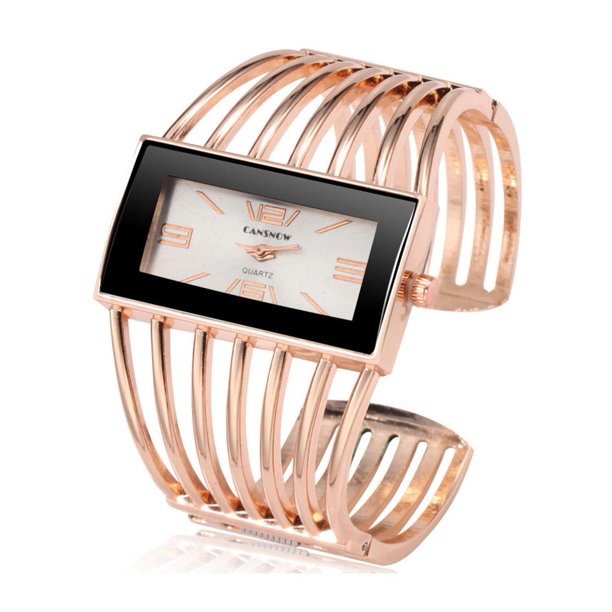 Reloj de cuarzo de moda hueco para mujer, reloj de pulsera versátil con temperamento para mujer.