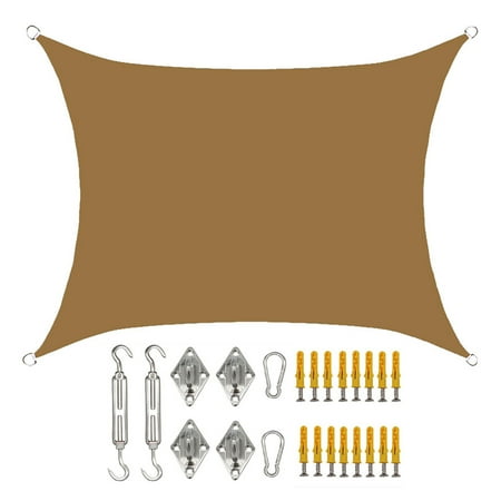 CreativeArrowy Patio Canopy Awning Sunshade Sail Sunproof Netting 3X4M Waterproof Pool Uv Block Garden Camping Outdoor Awnings