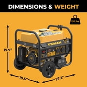 FIRMAN Portable Gas Generator P03628 Remote Start CO Alert - 4550/3650 Watt - Black