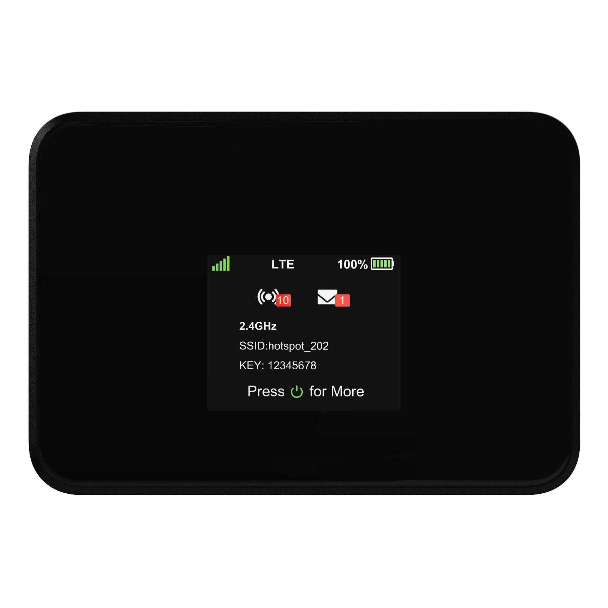 AT&T Turbo Hotspot Prepaid 256 MB -Sided Hotspot