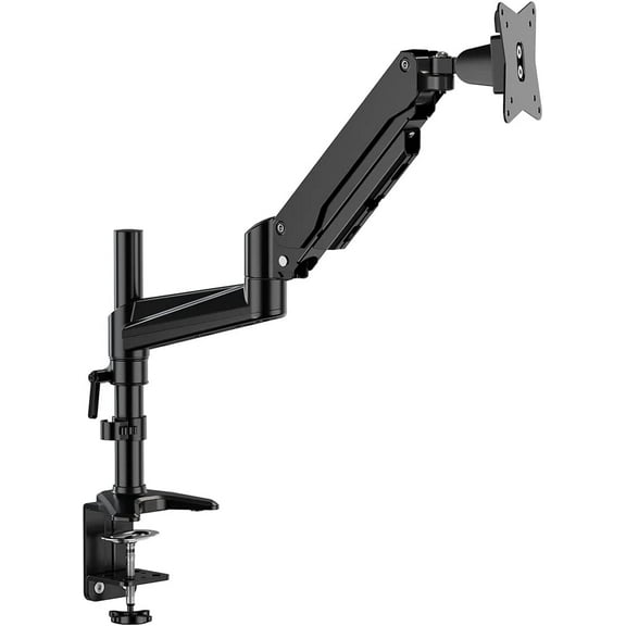 ErgoAV ERDGM1-01B Single Monitor Gas Spring Desk Mount for 13 to 34 inch Monitors