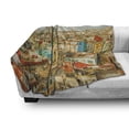 thumbnail image 3 of Travel Soft Flannel Fleece Blanket, Panorama of Havana City Vedado District in Cuba Old Colorful Houses Historic Place, Cozy Plush for Indoor and Outdoor Use, 50" x 70", Multicolor, by Ambesonne, 3 of 6