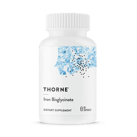 Thorne Research - Iron Bisglycinate - 25 mg Iron Supplement for Enhanced Absorption Without Gastrointestinal Side Effects - 60 (Best Way To Absorb Iron Supplements)