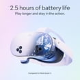 thumbnail image 3 of Meta Quest 3S 128GB VR Headset — Level Up With Double the Storage — 2X Graphical Processing Power — Virtual Reality Without Wires — Access to 40+ Games with a 3-Month Trial of Meta Horizon+ Include, 3 of 8