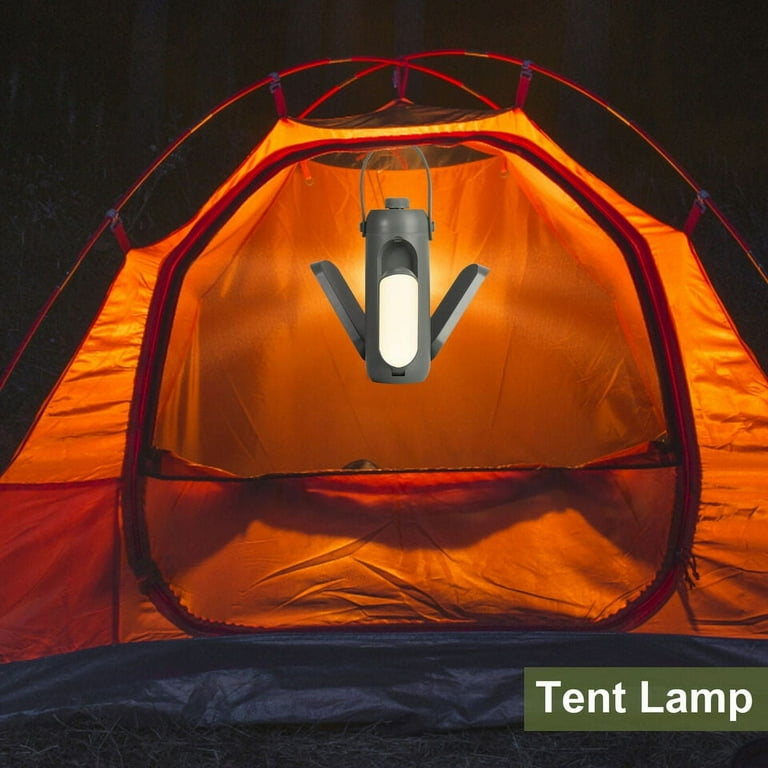 buy mini backpacking tent lanterns CJC Mini Tent Lights Camping Lantern Rechargable,10000mAh Large Capacity  Battery,Two Color Stepless Dimming,90° Free Folding,Built-in Flashlight,Up  to