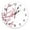 E72, variant on Japanese Style Cherry Blossoms Pink Decorative Round Wall Clock Custom Design Non Ticking Silent Bedrooms Large Wall Clock（10 Inch）