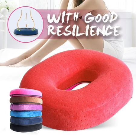 Soft Chair Seat Cushion Pain Relief Donut Ring Home Office Car Memory Foam Pillow Pad For Back Tailbone Pain, Prostate Support Hemorrhoid (Best Bicycle Seat For Prostate Relief)