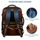 thumbnail image 4 of Mochila de viaje LOVEVOOK de 40 litros para mujer con compartimento para portátil de 17 pulgadas, 4 of 9