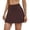 L114-Brown, variant on xfsWaSs Women's Tennis Skirt with Built-In Shorts High Waist 4-Way-Stretch Running Tennis Skirts Lightweight Slim Fit Athletic Golf Skorts