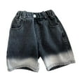 thumbnail image 3 of Boys Denim Shorts Classic Loose Summer Trousers Short Boys' Fashion Boys Clothes 5-6 Years, 3 of 4