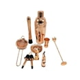 thumbnail image 4 of Billuyoard Juego de 11 piezas, coctelera de oro rosa, marco de madera, taza medidora de acero inoxidable brillante, barra, cuchara, filtro de cóctel, Kits de equipo de elaboración de vino 550ml Billuyoard HA024875-02, 4 of 6