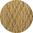 thumbnail image 1 of Ahgly Company Indoor Round Abstract Brown Modern Area Rugs, 5' Round, 1 of 4