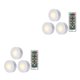 thumbnail image 4 of Yuarrent Luz nocturna inalámbrica Control remoto LED Puck Luces Gabinete interior Herramienta de iluminación Luz nocturna 3 piezas y 1 control 2piezas, 4 of 6
