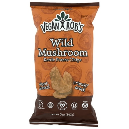 (12 pack) (12 Pack) Vegan Rob'S Kettle Chips Porcini Mushroom, 5 Oz