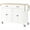 White, variant on DEALTOPS Rolling Kitchen Islands with Adjustable Shelves, Wood Gray, 54.33 in