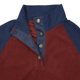 thumbnail image 5 of Blusa y camisa de manga larga con cuello alto para hombre, estilo casual, con estampado de palmeras color cacao, deportiva, con cuello alto, botones y patchwork, de poliéster., 5 of 5