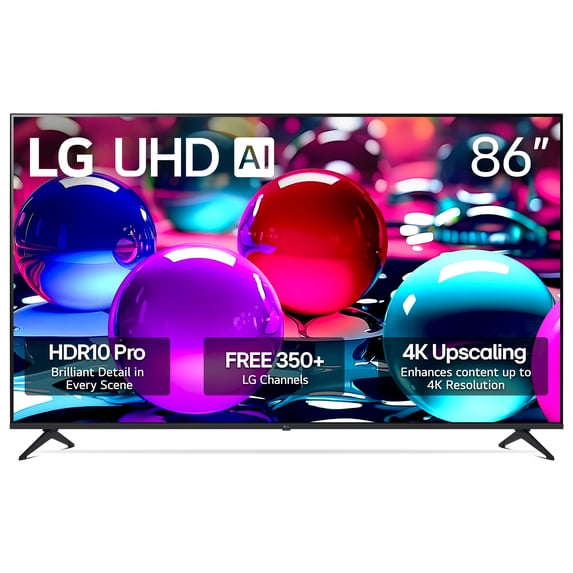 Open Box LG 86" 4K UHD UA75 AI Smart TV, 86UA7500