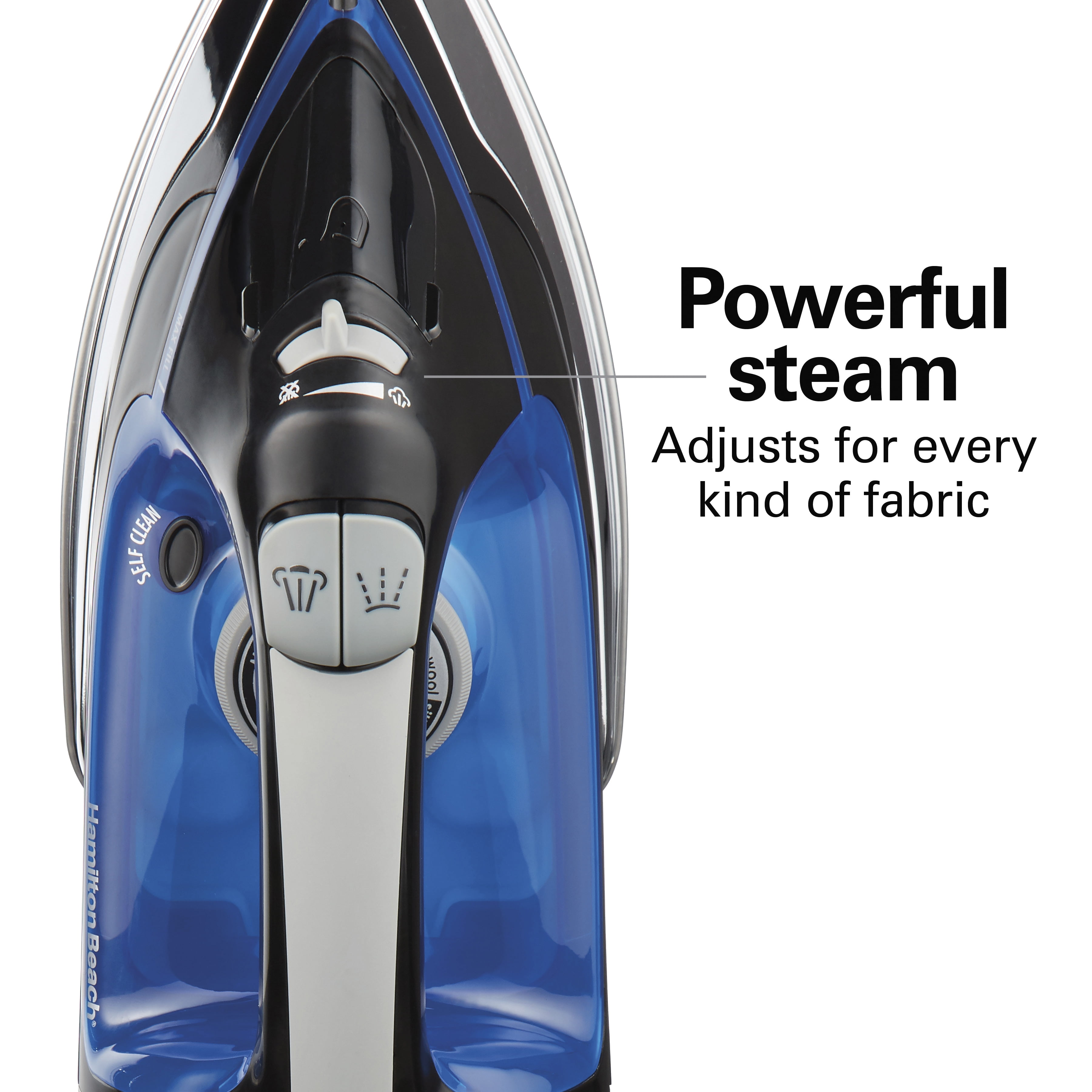  Steam Iron with Retractable Cord, 1200W Steam Iron Auto Shut  Off, Ceramic Soleplate, MARTISAN product Blue : Home & Kitchen