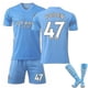 thumbnail image 1 of Nueva temporada Manchester City Home De Bruyne Niños Adultos Fútbol Jersey Trainin Jersey Suit # ldfs016-FODEN NO.47-2XL BmatwkZeng Bmatwk Jersey, 1 of 2
