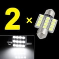 thumbnail image 3 of Unique Bargains 2Pcs White 31MM Festoon Dome Map Interior Light Lamp DE3175 3022 3021, 3 of 6