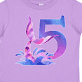 thumbnail image 4 of Inktastic 5th Birthday Mermaid Tail Boys or Girls Toddler T-Shirt, 4 of 5