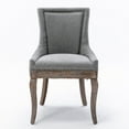 thumbnail image 5 of Bellemave Velvet Dining Room Chairs Set of 2, Upholstered Tufted Dining Chair with Solid Wood Legs for Kitchen (2-Pcs Set, Gray), 5 of 10