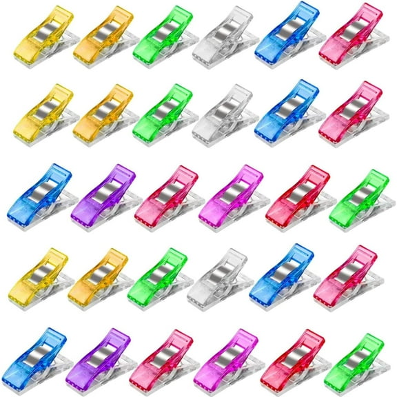 Sewing Clips,50 PCS Multipurpose Sewing Quilting Clips Plastic Quilting Crafting Wonder Clips,Also Suitable for Hanging Objects