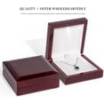 thumbnail image 4 of Luxury Wood Necklace Box, Velvet Interior Jewelry Gift Box Case With Presentation Led Light, Fancy Bracelet Chain Pendant Boxes, 4 of 5