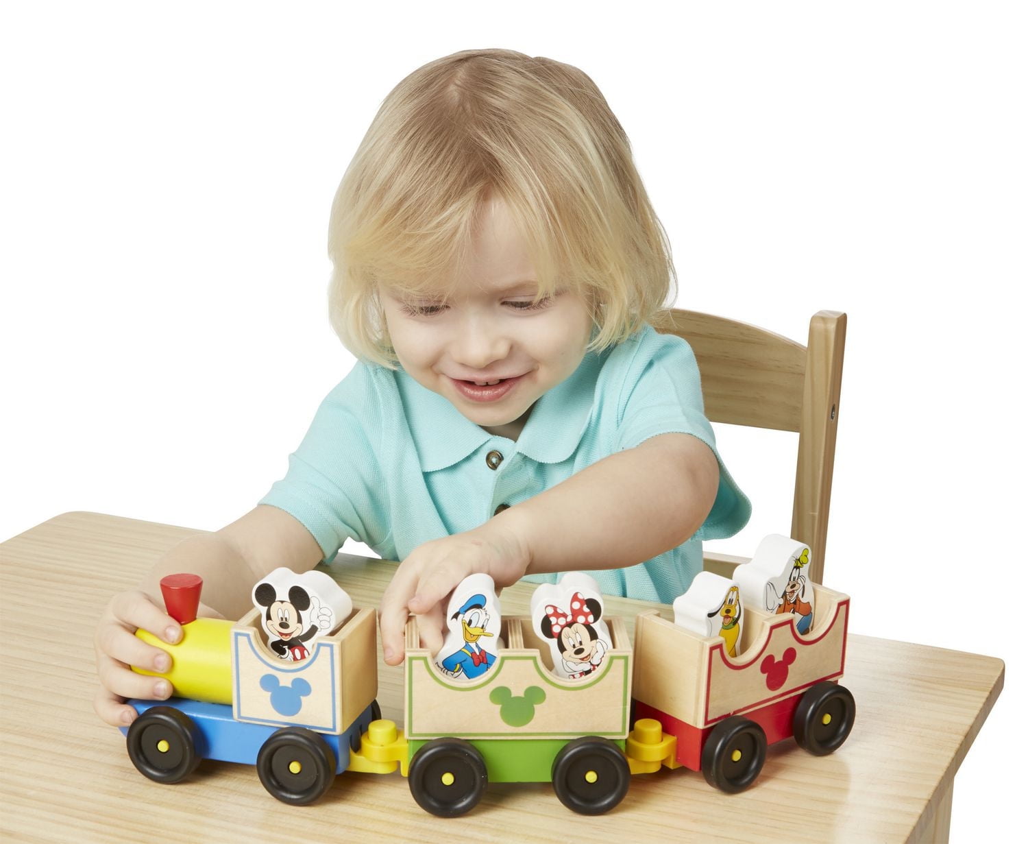 Melissa & Doug Train en bois Mickey Mouse et ses amis All Aboard