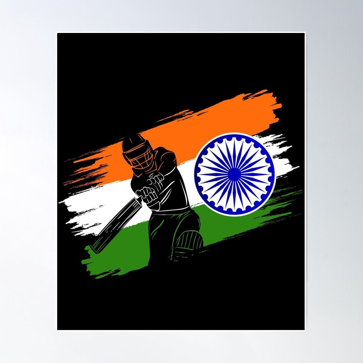 India Cricket Fan Lover Poster , Poster Print Only