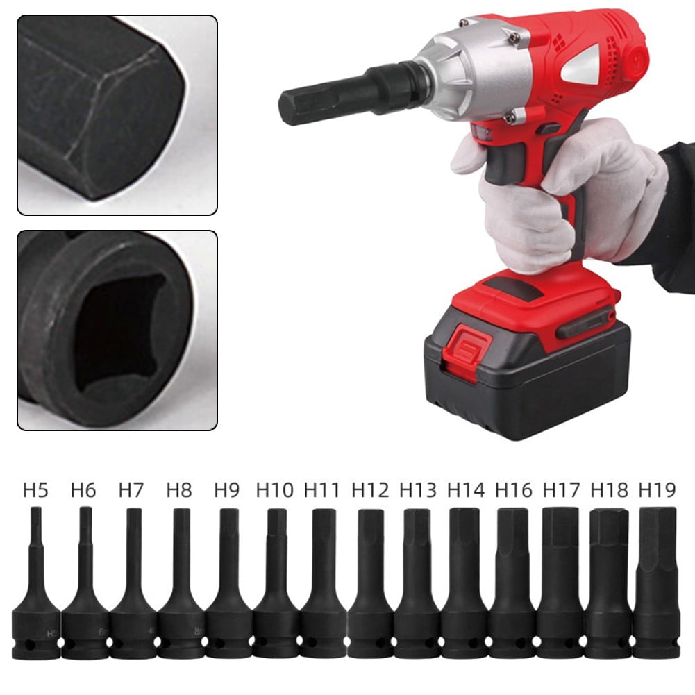 Lefu Electric Drill Socket Adapter Air Impact Wrench Hex Head